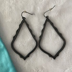 Kendra Scott Gun Metal Sophee Earrings